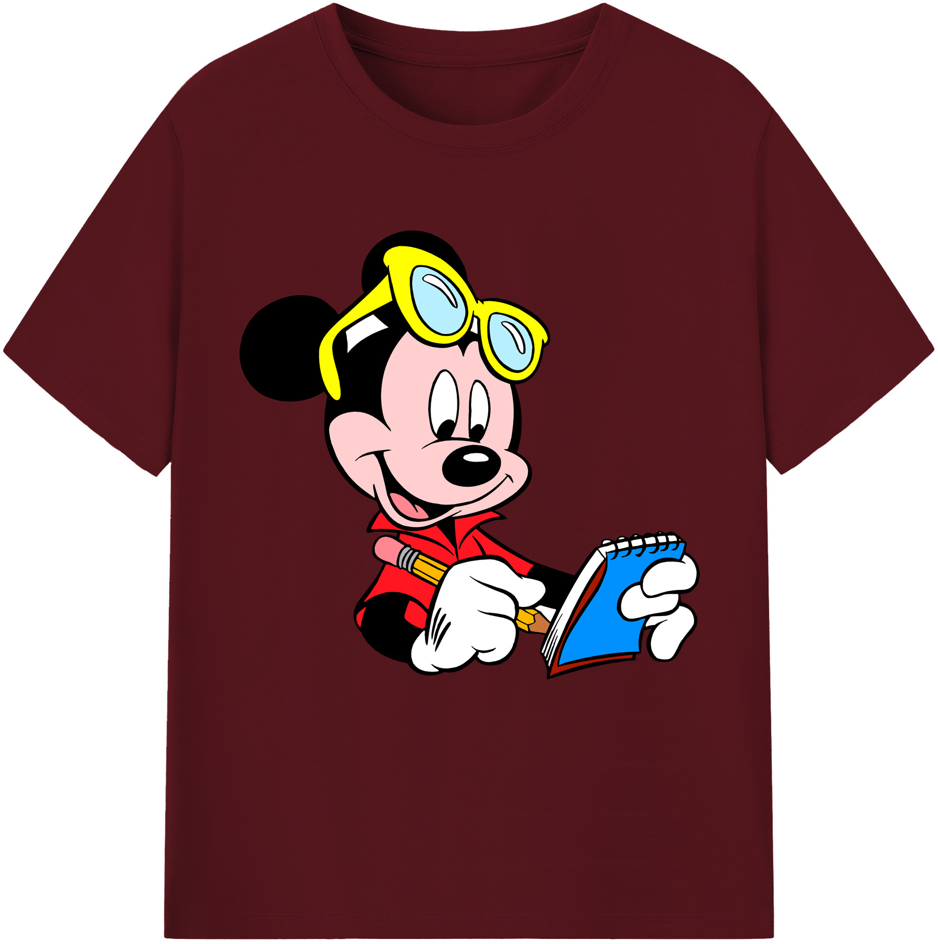（画像用） ミッキーマウス Mickey Mouse 綿100％半袖Tシャツ（フロントプリント）